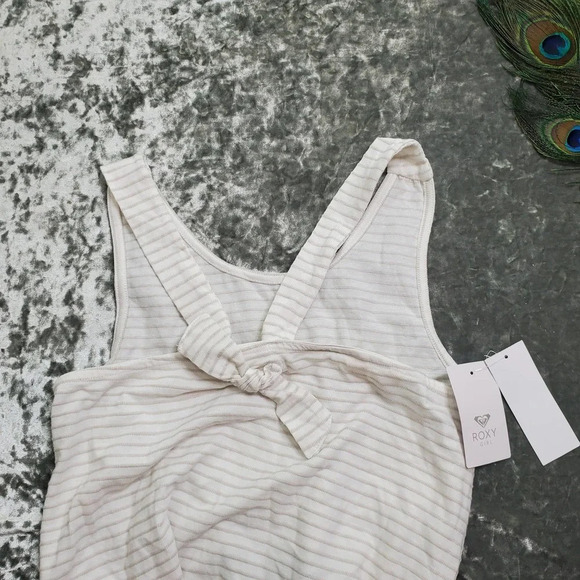 Roxy White Stripe Swim Cover - Picture 4 of 7